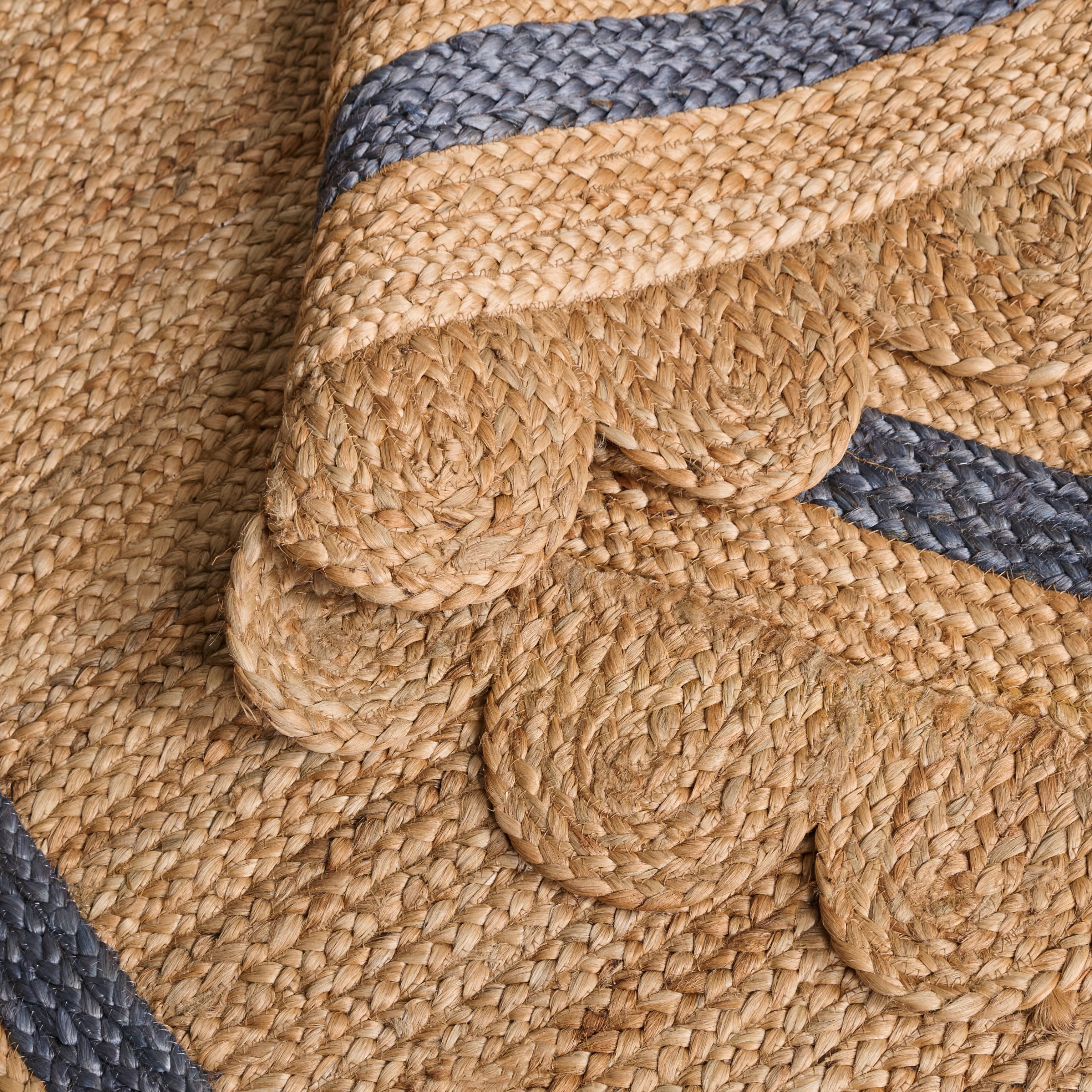Safavieh Natural Fiber Archibald Bordered Area Rug, Natural/Blue, 9' x 12'