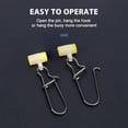 thumbnail image 3 of 40 piezas de plástico para sedal de pesca, deslizadores de plomo de alta resistencia, kit de broche giratorio con broche Duo-Lock para agua dulce y salada, clips de pesca de cambio rápido., 3 of 6
