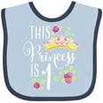 thumbnail image 3 of Inktastic This Princess is One First Birthday Girls Baby Bib, 3 of 4