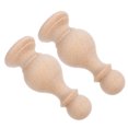 thumbnail image 4 of Shisuyan Wood Finials Beige Homeowners Indoor Use 2Pcs 4.7In, 4 of 9