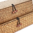 thumbnail image 3 of Cesta de almacenamiento Seagrass DECRAFTS con tapa, juego de 2, 3 of 6