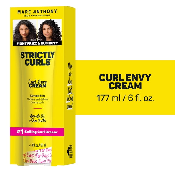 Marc Anthony Strictly Curls Frizz Control Cream with Shea Butter & Avocado Oil, 6 fl oz