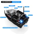 thumbnail image 6 of Blusea 4 Boxes RC Bait Boat for Fishing with 6.6lbs Load Capacity, 12000mAh Battery & Dual Motor&Antena for 1600ft Long-Range Bait Deployment, 6 of 8