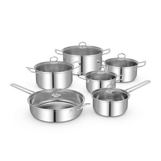 Amway Queen Titanium Crown Stainless Steel Cookware Set, Multi