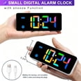 thumbnail image 2 of Digital Travel Alarm Clock, Black, 3.54 inch LCD Display, 9-Minute Snooze, 2 Volume Levels, Backlight, Battery Included, 2 of 4