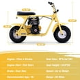 thumbnail image 6 of Aoemoe 99CC MB001 Gasoline Mini Dirt Bike,4-Stroke 18MPH Off Road Motorcycle, Weight Support Up to 165 LBS - Yellow, 6 of 10