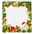 thumbnail image 3 of Ambesonne Christmas Shower Curtain, Garland Bear Tree, 69"Wx70"L, Multicolor, 3 of 3