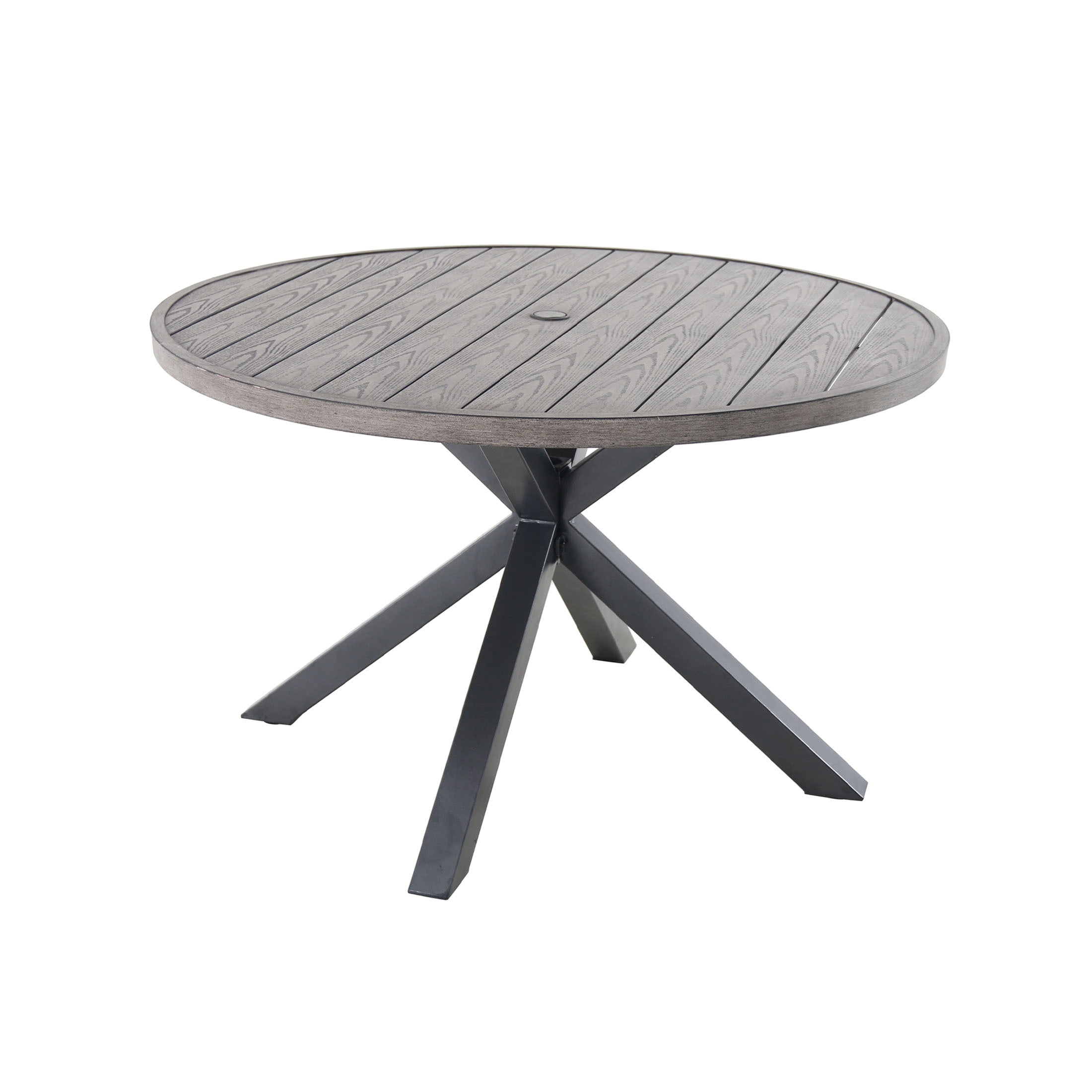 Better Homes & Gardens Victoria Wicker 5-Piece Outdoor Patio Dining Set with Table, Gray