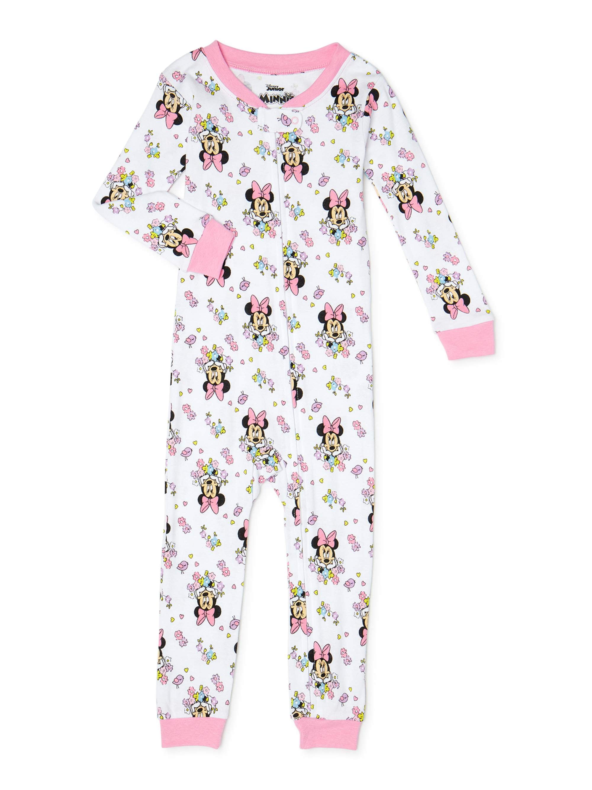 Gap Girls Minnie Mouse Fleece One Piece Footed Pajamas NWT 2 3 4 5 Years 