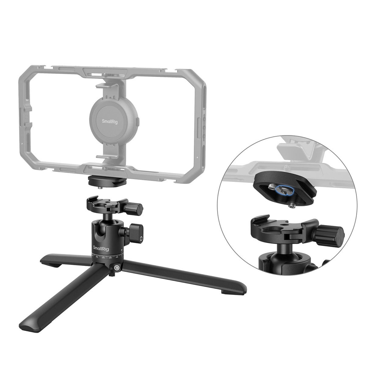 SmallRig Aluminum Tabletop Tripod with Arca-Type Quick Release Plate and Mini Ball Head