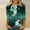 Multicolor, variant on Runfenguu Spring Top For Women Funny T Shirts Women'S Printed Round Neck Three Quarter Sleeve 3/4 Sleeve T-Shirt Loose