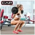 thumbnail image 4 of Cap Standard 47-inch Hollow E-Z Curl Workout Bar with 50lb Vinyl Weight Plate Set, 4 of 6