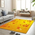 thumbnail image 5 of AuroraX Thanksgiving Living Room Area Rug Non-Slip Backing Fall Halloween Bath Mat Rug Contemporary 35x23 Inch Maple Leaf, 5 of 6