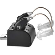 MEDca Mini Digital Behind the Ear Hearing Amplifier, Black, 1 Pack