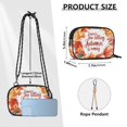 thumbnail image 4 of FORMRS Mini Crossbody Bag for Women Adjustable Rope Shoulder Casual Phone Purse, Leaves Pattern, 4 of 7