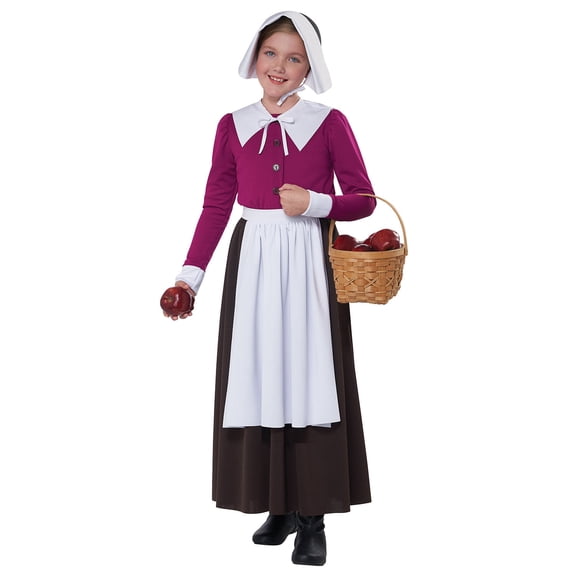 California Costumes Mayflower Pilgrim Girl Child Costume | Medium Female