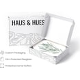 thumbnail image 3 of Haus and Hues Impresiones botánicas enmarcadas – Juego de 4 imágenes enmarcadas de plantas para pared, decoración botánica, decoración de eucalipto (marco beige de 8 x 10), 3 of 5