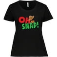 thumbnail image 3 of Inktastic Oh Snap Women's Plus Size T-Shirt, 3 of 5