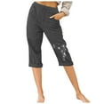 thumbnail image 1 of WILLBEST Pantalones Casuales para Mujer, de Moda, con Cintura Elástica, Cómodos, para Playa, para Uso Diario. Chica, 1 of 4