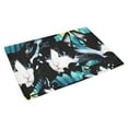 thumbnail image 2 of CADecor Floral Pattern With Roses And Cats Non-Slip Bath Mat Rug Bath Doormat Floor Rug 30x18 inches, 2 of 2