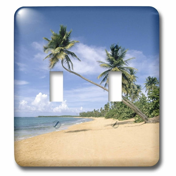 3dRose, Tropical Beaches of Puerto Rico-CA27 MDE0002 - Michael DeFreitas, double toggle switch