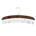 thumbnail image 1 of Perchero de madera para colgar corbatas, organizador con gancho para armario, accesorios de almacenamiento para corbatas Marron oscuro, 1 of 9