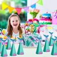 thumbnail image 3 of Paquete de 20 cajas de fiesta de sirena JM con colas de purpurina y lazos morados, 3 of 4