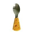 thumbnail image 1 of Kmbangi Stainless Steel Flatware Cheese Handle Spoon Fork Knife Tableware Kitchen Utensil for Dessert Fruit, 1 of 6