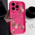 thumbnail image 3 of Funda de silicona líquida para iPhone 11, funda para iPhone 15, 12, 13, 14, 16 Pro Max, 7, 8 Plus, XS, X, XR, SE 2020, 2022, funda a prueba de golpes con diseño de mariposa, 3 of 5
