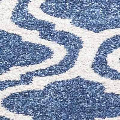 SAFAVIEH Amherst Chandler Geometric Area Rug, Navy/Beige, 4' x 6'