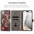 thumbnail image 3 of Colorful Painted Wallet Phone Case for Samsung Galaxy S25 Edge 5G 6.7" , PU Leather Flip Folio Cover With Card Slots, Magnetic Closure, Kickstand, Shockproof Protective Phone Case,Jellyfish, 3 of 10