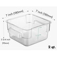 thumbnail image 2 of Contenedor de almacenamiento de alimentos CURTA 2.0L cuadrado de policarbonato, 2 of 7