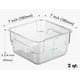 thumbnail image 2 of Contenedor de almacenamiento de alimentos CURTA 2.0L cuadrado de policarbonato, 2 of 7