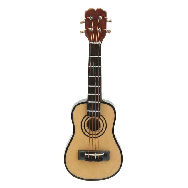 Miniature Guitar Display, Miniature Guitar 1:12 Lifelike Painted Shiny for Home Classic