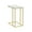 Gold, variant on Safdie & Co. 19"L C-Shape Marble Accent Table in Gold Metal