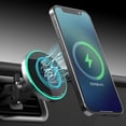 thumbnail image 1 of Soporte magnético para coche – Soporte magnético para ventilación de aire compatible con Magsafe iPhone 12/12 Pro, soporte ajustable para teléfono Magsafe para coche, soporte de ventilación para teléfono celular, carga inalámbrica oso de fresa Electrónica, 1 of 5