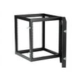 thumbnail image 4 of StarTech.com 12U Hinged Open Frame Wall Mount Server Rack - 4 Post 22 Po. Depth Network Equipment Rack Cabinet - 140 lbs capacity (RK1219WALLOH) - Rack - Montable au Mur - Noir - 12U - 22 Pouces, 4 of 7