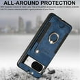thumbnail image 7 of ShellTech Case for Google Pixel 8,Magnetic Leather Card Holder Wallet RFID-Blocking Case Shockproof TPU Ring Holder Kicsktand Cover with Wrist Strap,Blue, 7 of 7