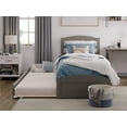 thumbnail image 5 of AFI Warren Twin Wood Platform Bed with Headboard Footboard & Twin Trundle, Grey, 5 of 15