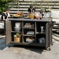 thumbnail image 2 of Uforic Outdoor Grill Cart with Storage and Wheels Featuring a BBQ Kitchen Island Table, 2 of 9