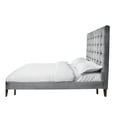 Chic Home Handel Bed Frame with Headboard Velvet Upholstered