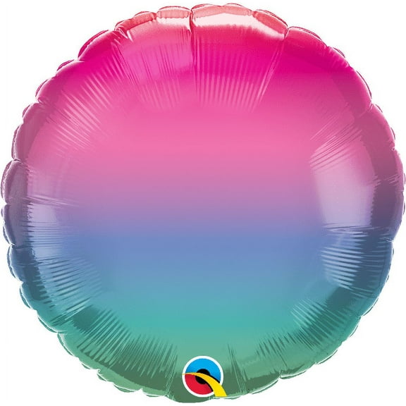 18 inch Jewel Ombre Qualatex Foil Mylar Balloon - Party Supplies Decorations