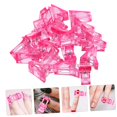 thumbnail image 2 of 60 Pcs Nail Clip Crystal Glue Clips Crystal Clips Clip Clips Manicure Manicure Tools Pink Abs, 2 of 5