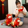 thumbnail image 4 of UDIYO Mascot Lucky Cow Ox Cattle Soft Plush Doll Toy Chinese New Year Party Decor Gift, 4 of 7