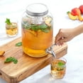 thumbnail image 4 of Brightware Fluted Glass Drink Dispenser – 1 Gallon, 4 of 9