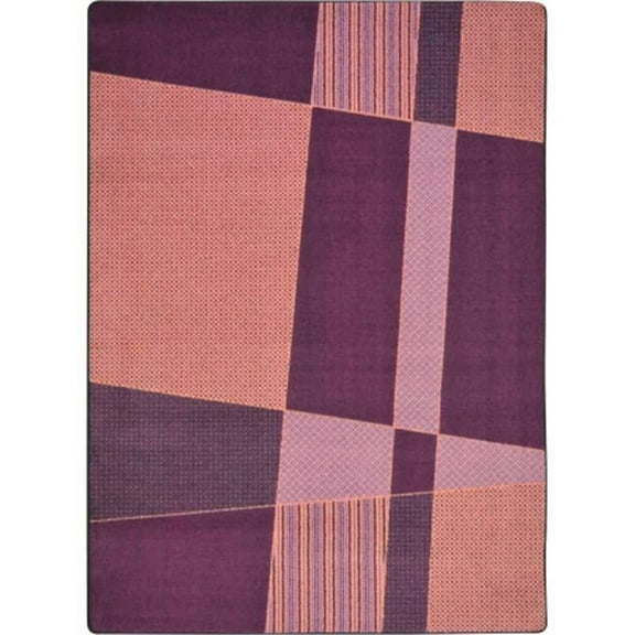 Kid Essentials Spazz Rectangle Teen Area Rugs  02 Purple - 3 ft. 10 in. x 5 ft. 4 in.