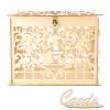 Cajas De Tarjetas Caja de tarjeta de boda de madera DIY, cajas de tarjetas de visita, decoración de recuerdo de fiesta (JM01369)