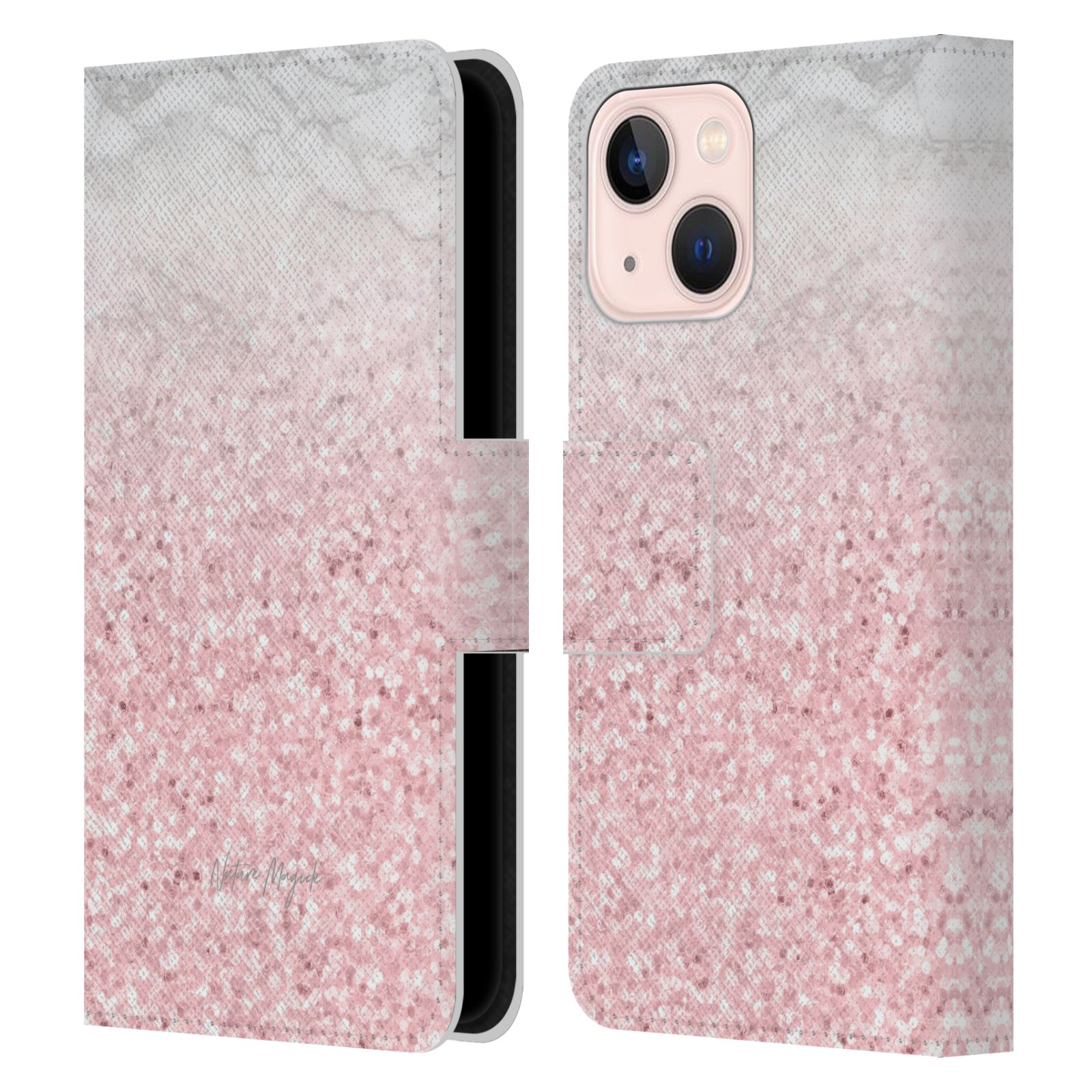 Head Case Designs Nature Magick Pink Marmor Gel Handyhülle Für Galaxy A52/A52s/5G – Militärischer Schutz