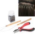 thumbnail image 1 of Practical Silicone and Aluminum Hair Extension Tool Convenient Silicone Hair Extension  Office for Home, 1 of 8