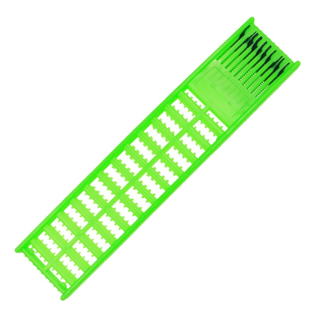 Trayknick Plastic Rig Winding Board Large Capacity Solid Anti-deformation Snelled Rig Holder Fishing Accessory